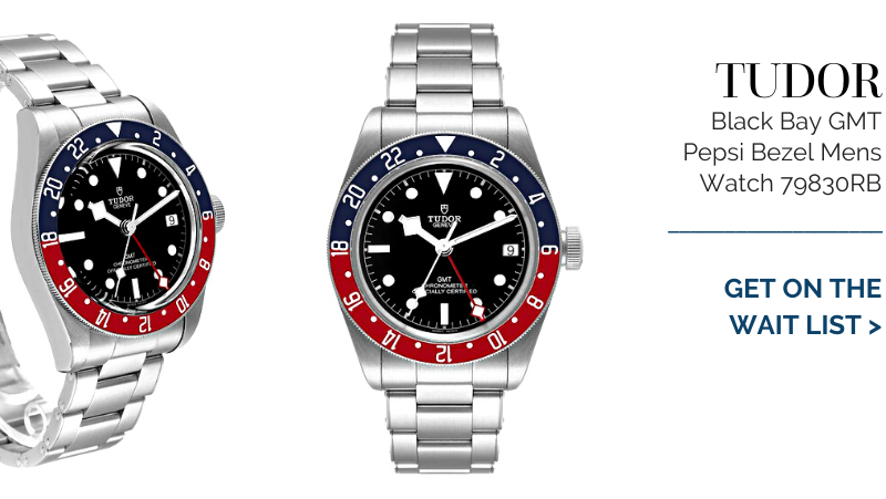 Tudor Heritage Black Bay GMT Pepsi Bezel Mens Watch 79830RB