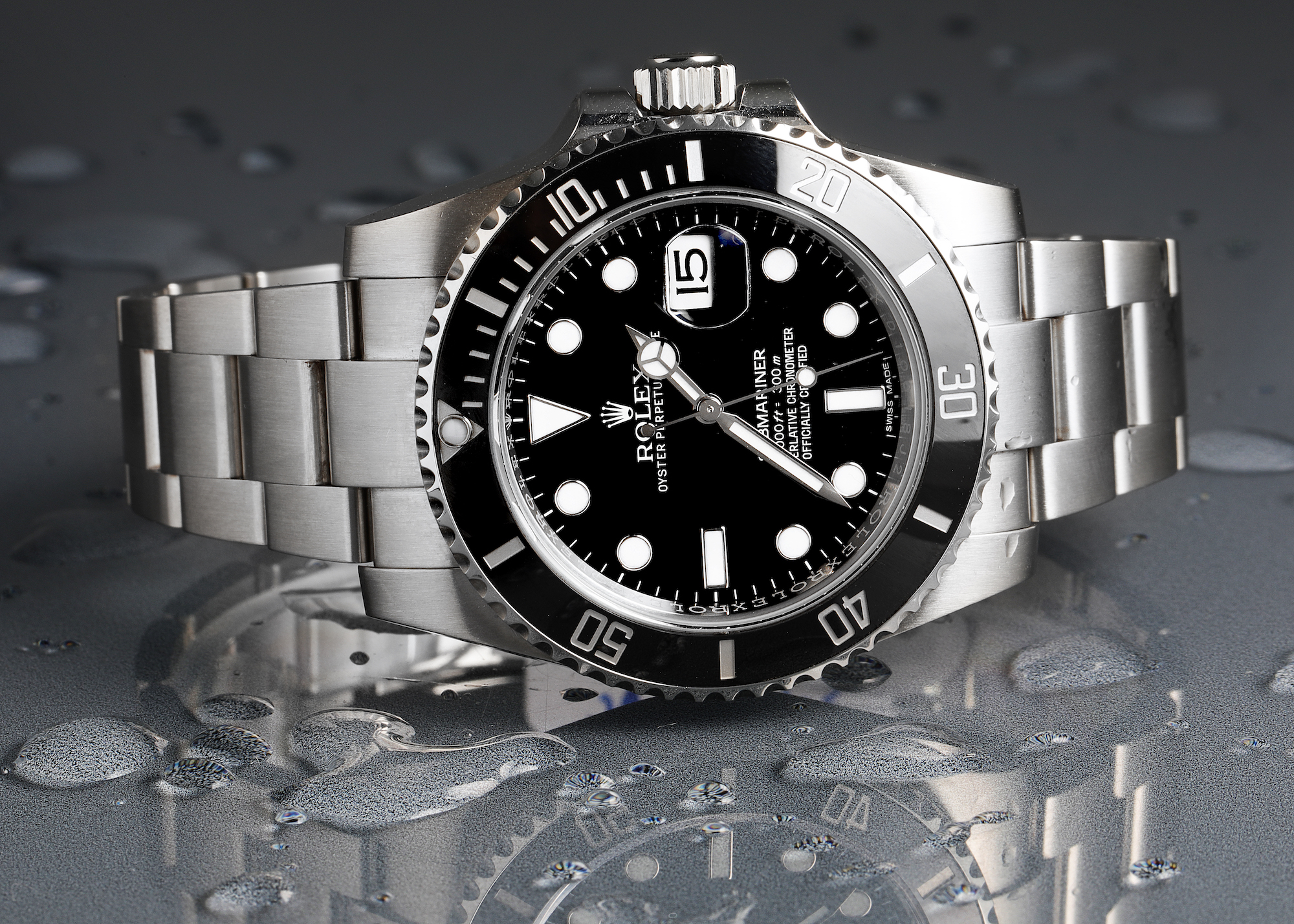 Rolex Submariner Date Black Dial Steel Mens Watch 16610