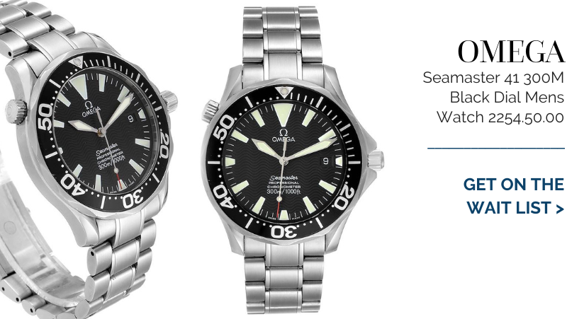 Omega Seamaster 41 300M Black Dial Mens Watch 2254.50.00