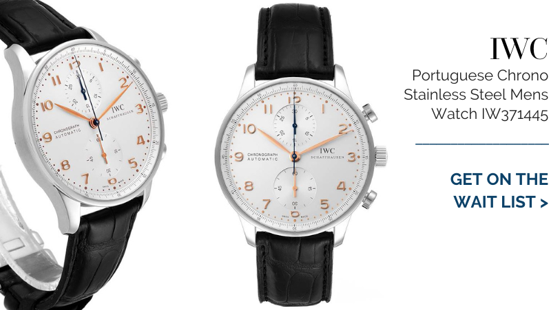 IWC Portuguese Chrono Automatic Stainless Steel Mens Watch IW371445