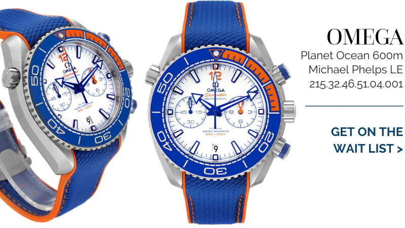 Omega Planet Ocean 600m Michael Phelps LE Watch 215.32.46.51.04.001 