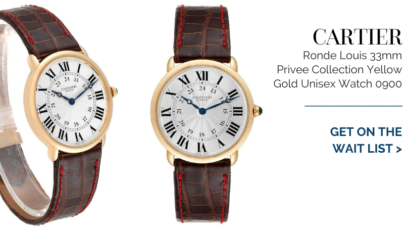 Cartier Ronde Louis 33mm Privee Collection Yellow Gold Unisex Watch 0900