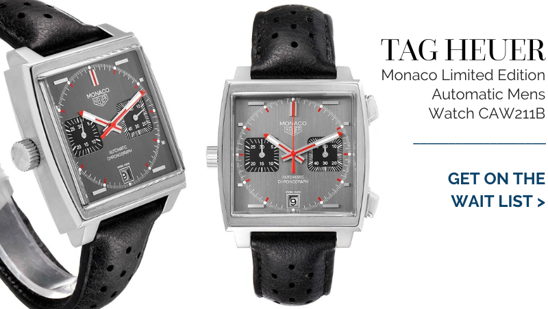 Tag Heuer Monaco Limited Edition Automatic Mens Watch CAW211J