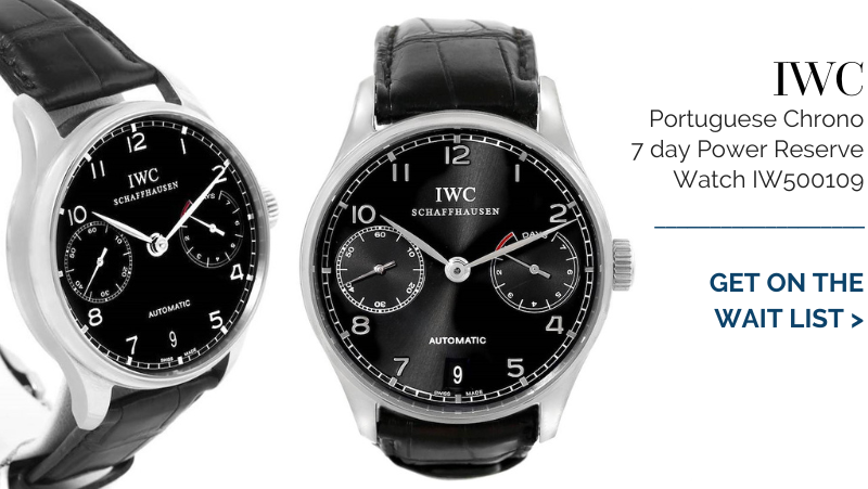 IWC Portuguese Chrono 7 day Power Reserve Watch IW500109