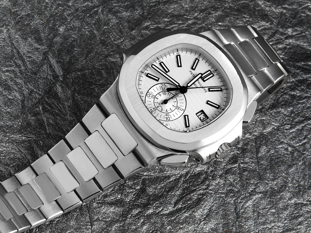 Patek Philippe Nautilus White Dial Steel Mens Watch 5980