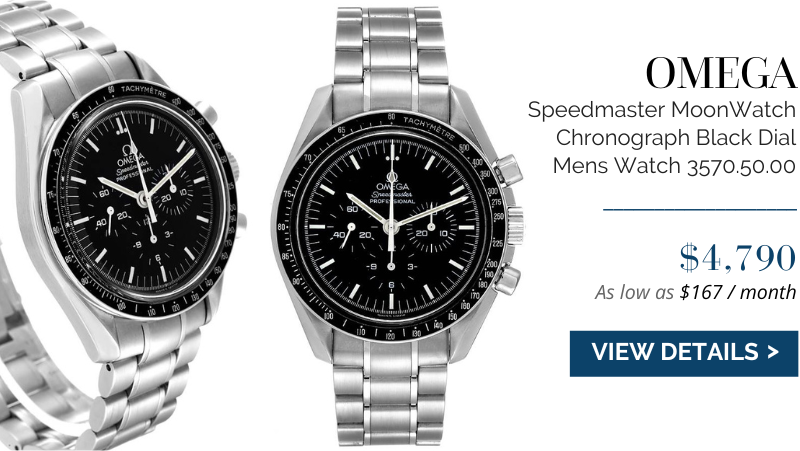 Omega Speedmaster MoonWatch Chronograph Black Dial Mens Watch 3570.50.00