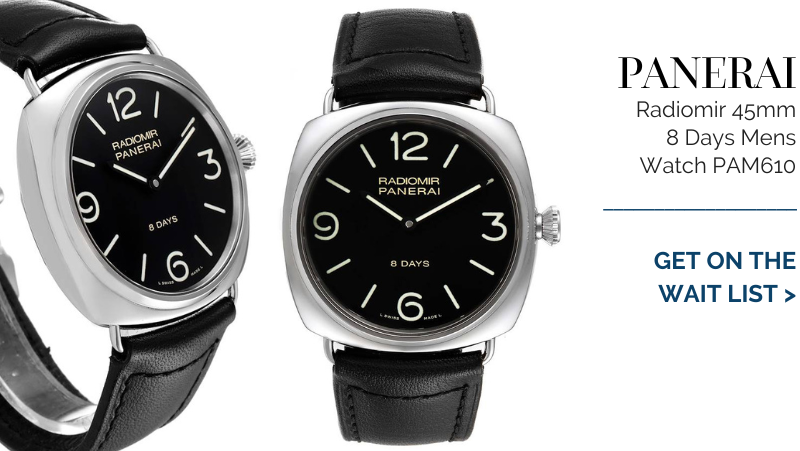 Panerai Radiomir 45mm 8 Days Mens Watch PAM610