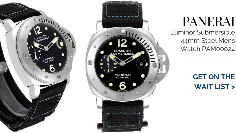 Panerai Luminor Submersible 44mm Steel Mens Watch PAM00024