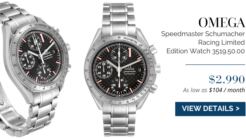 Omega Speedmaster Schumacher Racing Limited Edition Watch 3519.50.00