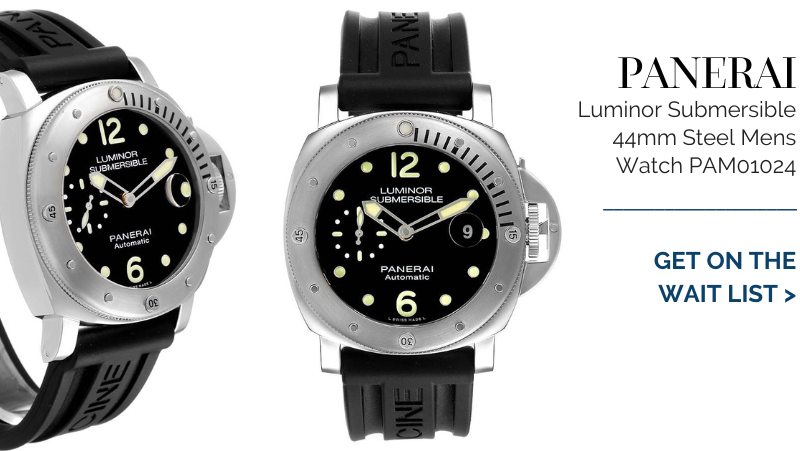 Panerai Luminor Submersible 44mm Steel Mens Watch PAM01024