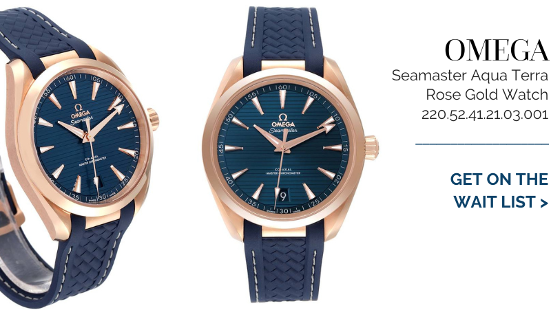 Omega Seamaster Aqua Terra Rose Gold Watch 220.52.41.21.03.001