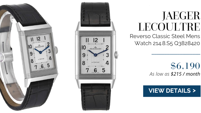 Jaeger LeCoultre Reverso Classic Steel Mens Watch 214.8.S5 Q3828420