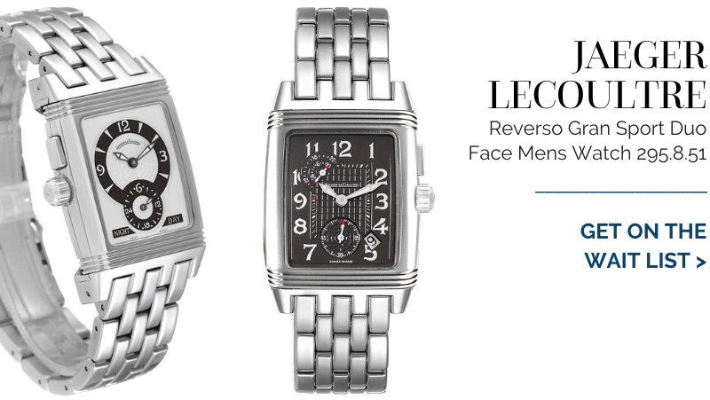 Jaeger LeCoultre Reverso Gran Sport Duo Face Mens Watch 295.8.51