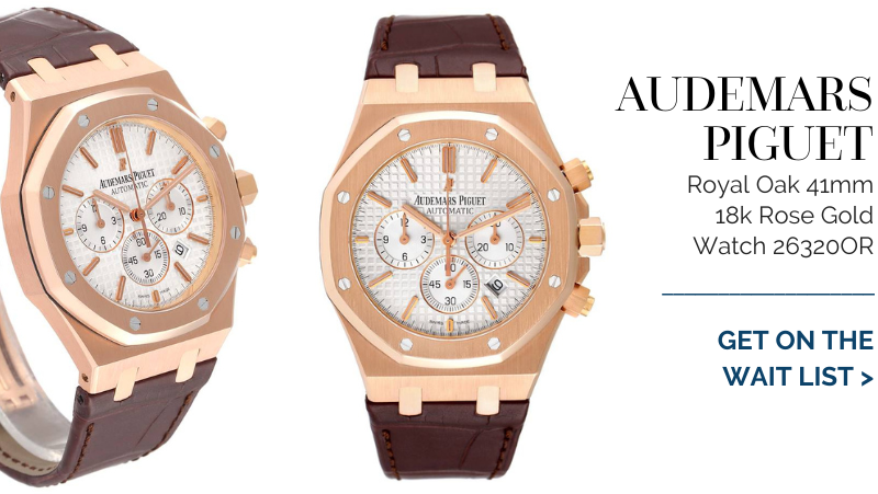 Audemars Piguet Royal Oak 41mm 18k Rose Gold Mens Watch 26320OR