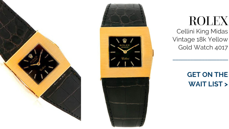 Rolex Cellini King Midas Vintage 18k Yellow Gold Watch 4017