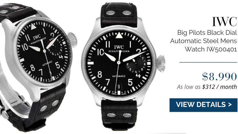 IWC Big Pilots 46mm Black Dial Automatic Steel Mens Watch IW500401 