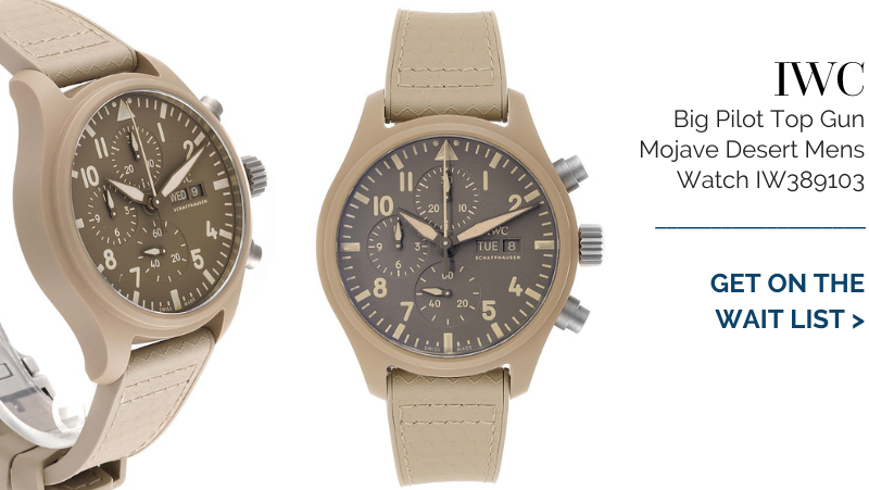 IWC Big Pilot Top Gun Chronograph Mojave Desert Brown Dial Mens Watch IW389103
