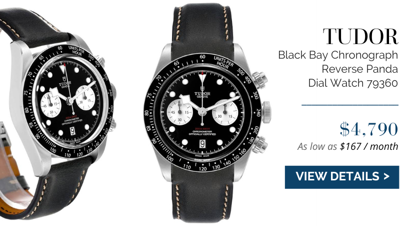 Tudor Heritage Black Bay Chronograph Reverse Panda Dial Watch 79360