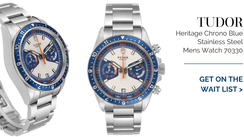 Tudor Heritage Chrono Blue Stainless Steel Mens Watch 70330