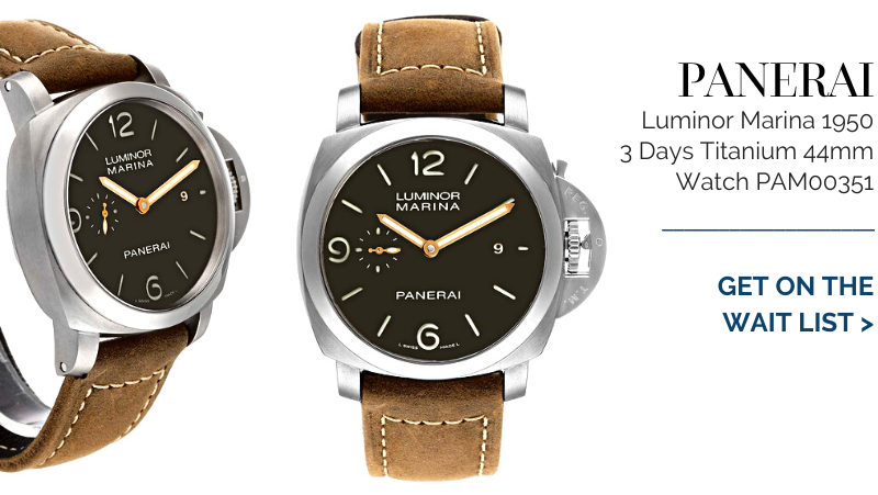 Panerai Luminor Marina 1950 3 Days Titanium 44mm Watch PAM00351