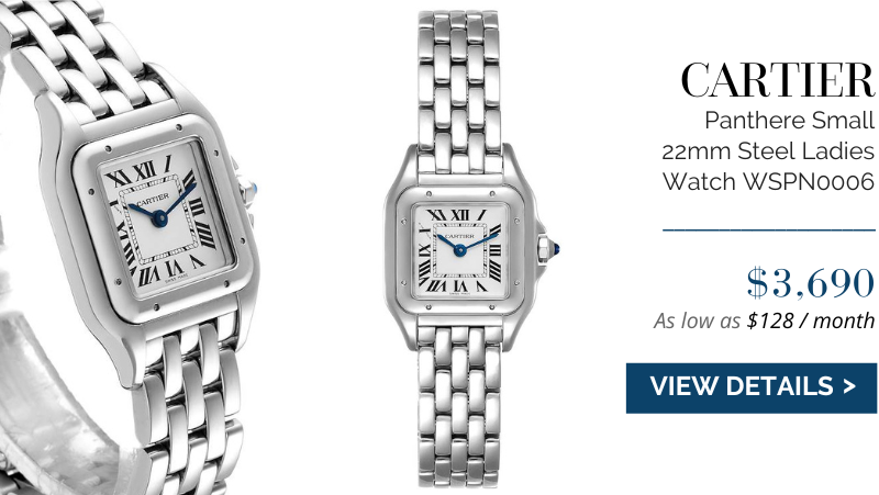 Cartier Panthere Small 22mm Steel Ladies Watch WSPN0006
