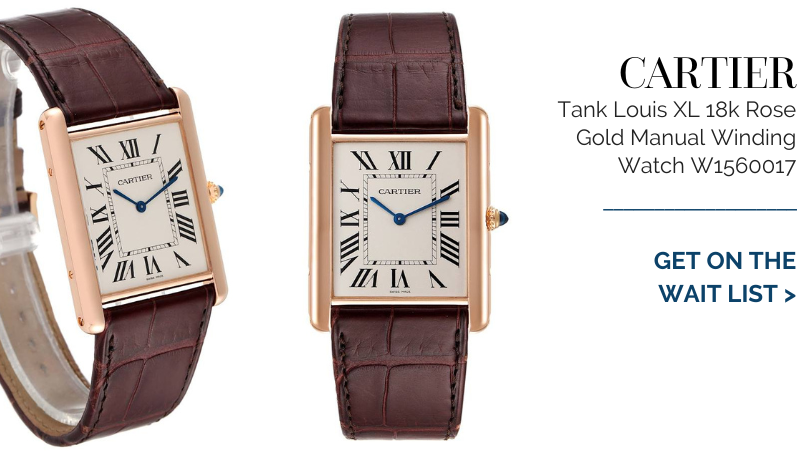 Cartier Tank Louis XL 18k Rose Gold Manual Winding Watch W1560017