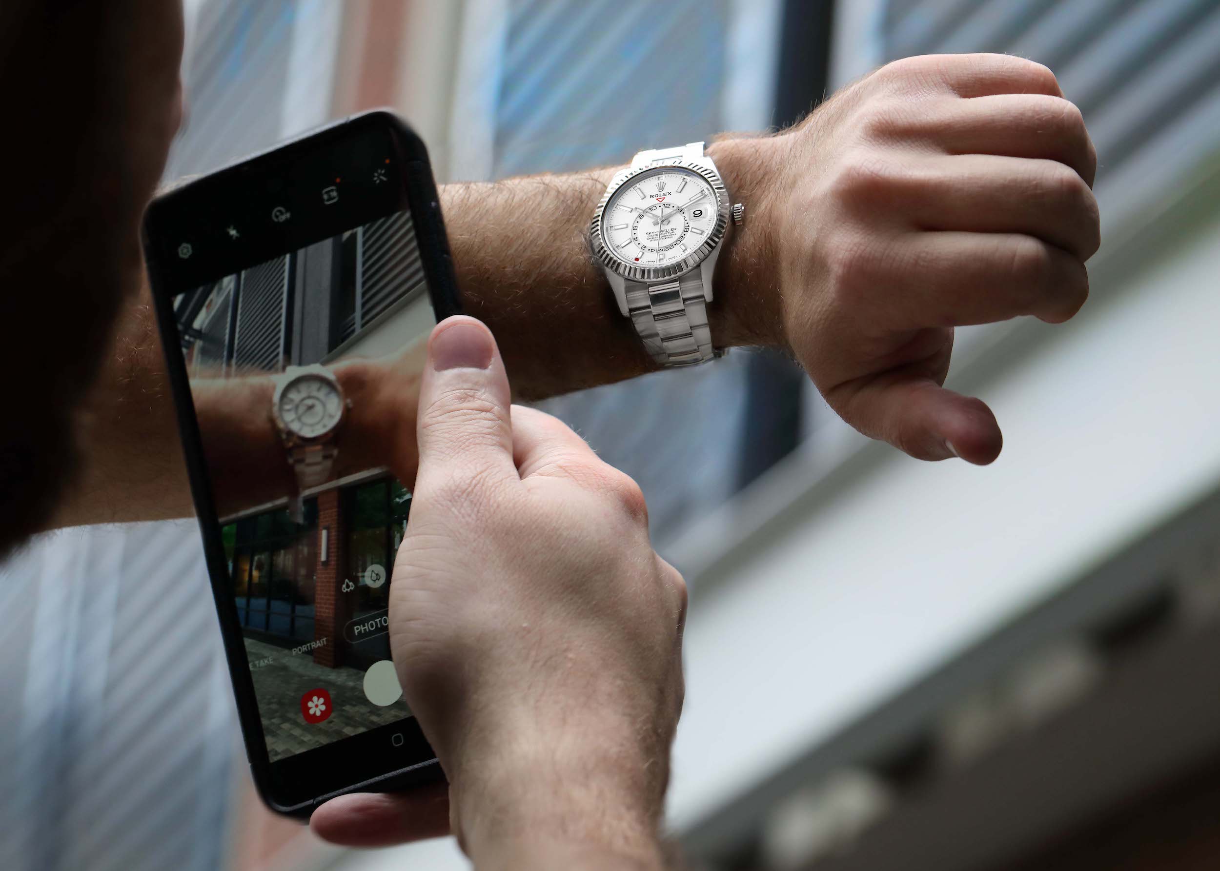 Rolex Sky-Dweller White Gold White Dial Watch 326934  