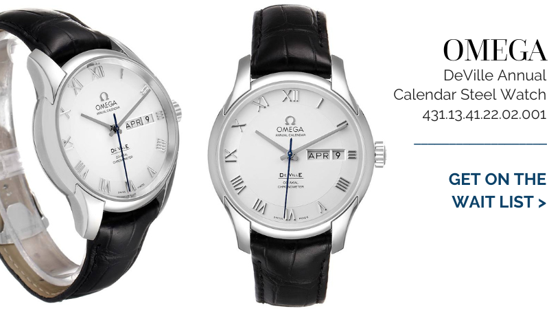 Omega DeVille Annual Calendar Steel Mens Watch 431.13.41.22.02.001