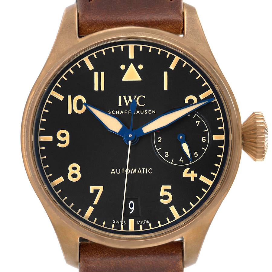 IWC Big Pilot Bronze Titanium Black Dial Mens Watch IW501005