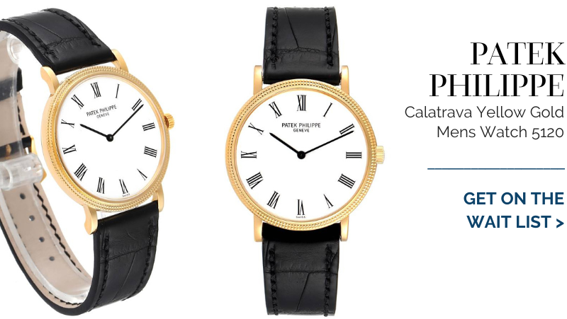 Patek Philippe Calatrava Yellow Gold Automatic Mens Watch 5120
