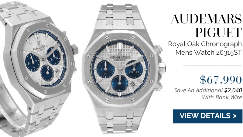 Audemars Piguet Royal Oak Chronograph Steel Mens Watch 26315ST