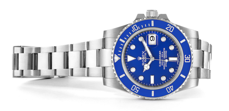 Rolex Submariner Smurf Blue Dial Bezel ref 116619LB