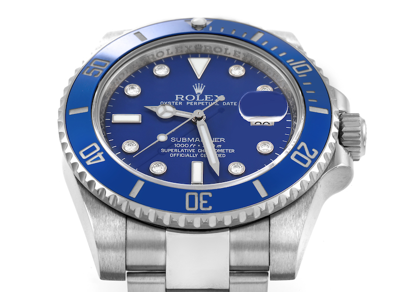 Rolex Submariner Smurf Blue Dial Bezel ref 116619LB