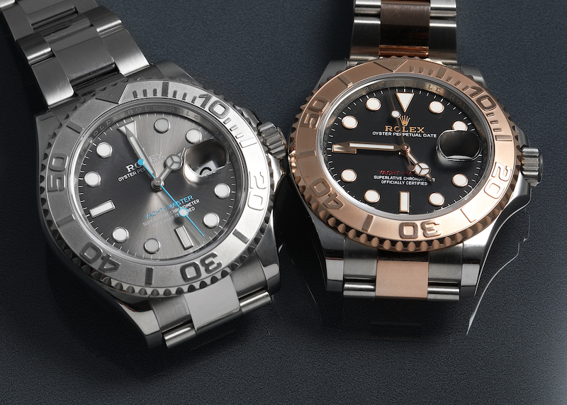 Rolex Yachtmaster 40 Steel Platinum and Steel Everose Models