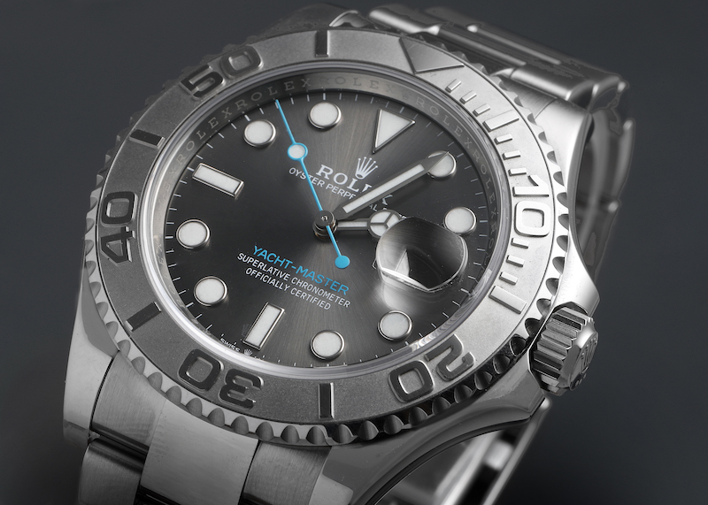 Rolex Yachtmaster 40 Steel Platinum Rhodium Dial 268622