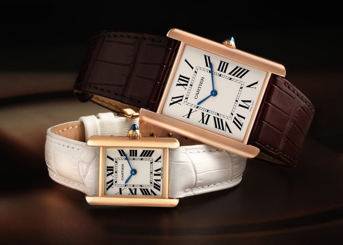 Cartier Tank Solo and Cartier Tank Louis in Rose Gold