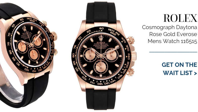 Rolex Cosmograph Daytona Rose Gold Everose Mens Watch 116515