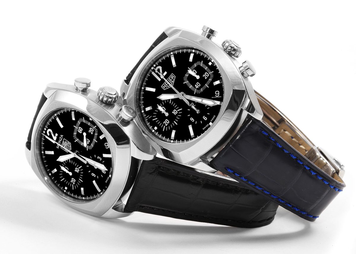 Tag Heuer Monza Black Dial Chronograph Steel Mens Watch CR2113