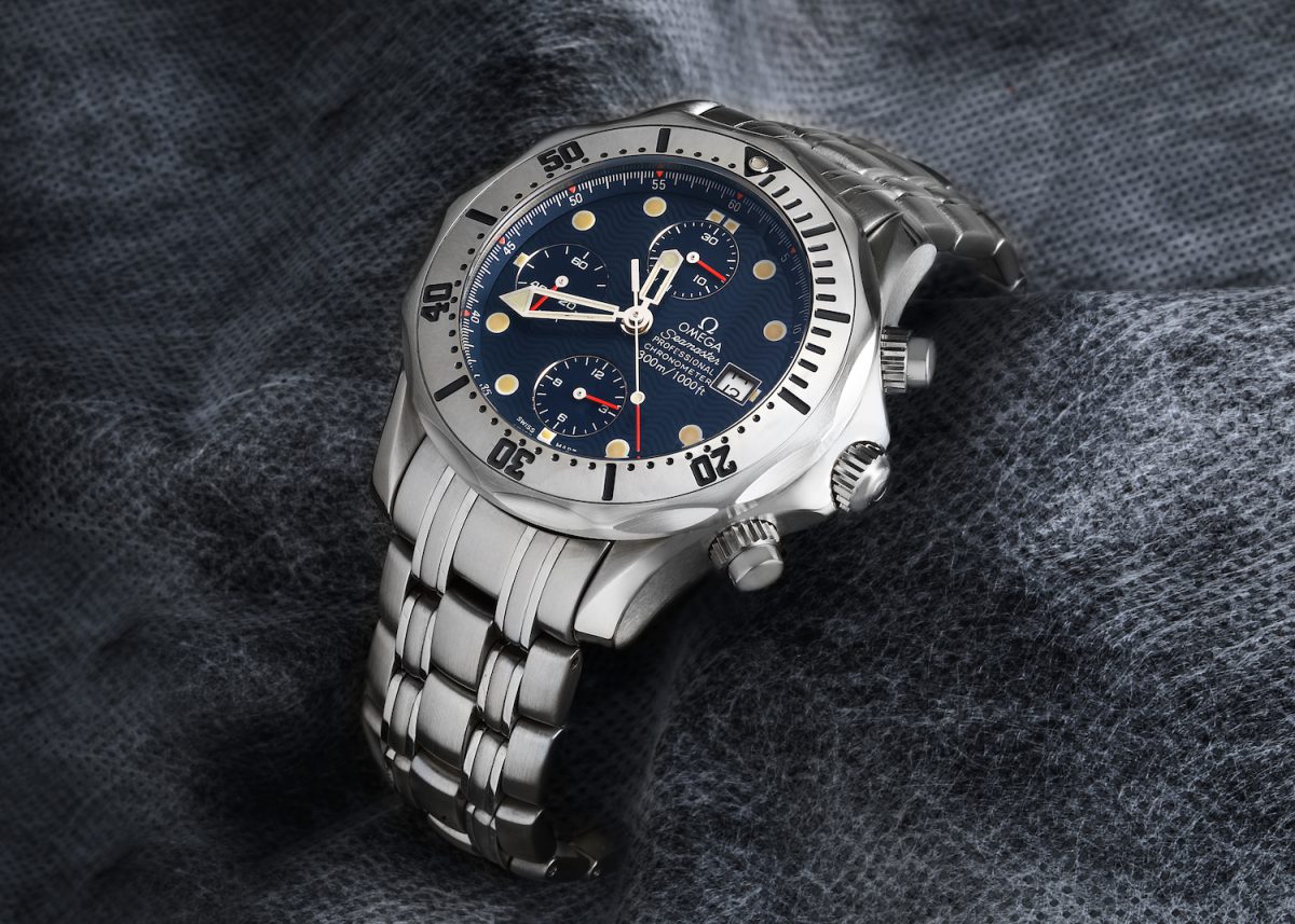 Omega Seamaster Chronograph Blue Dial Steel Mens Watch 2598.80.00