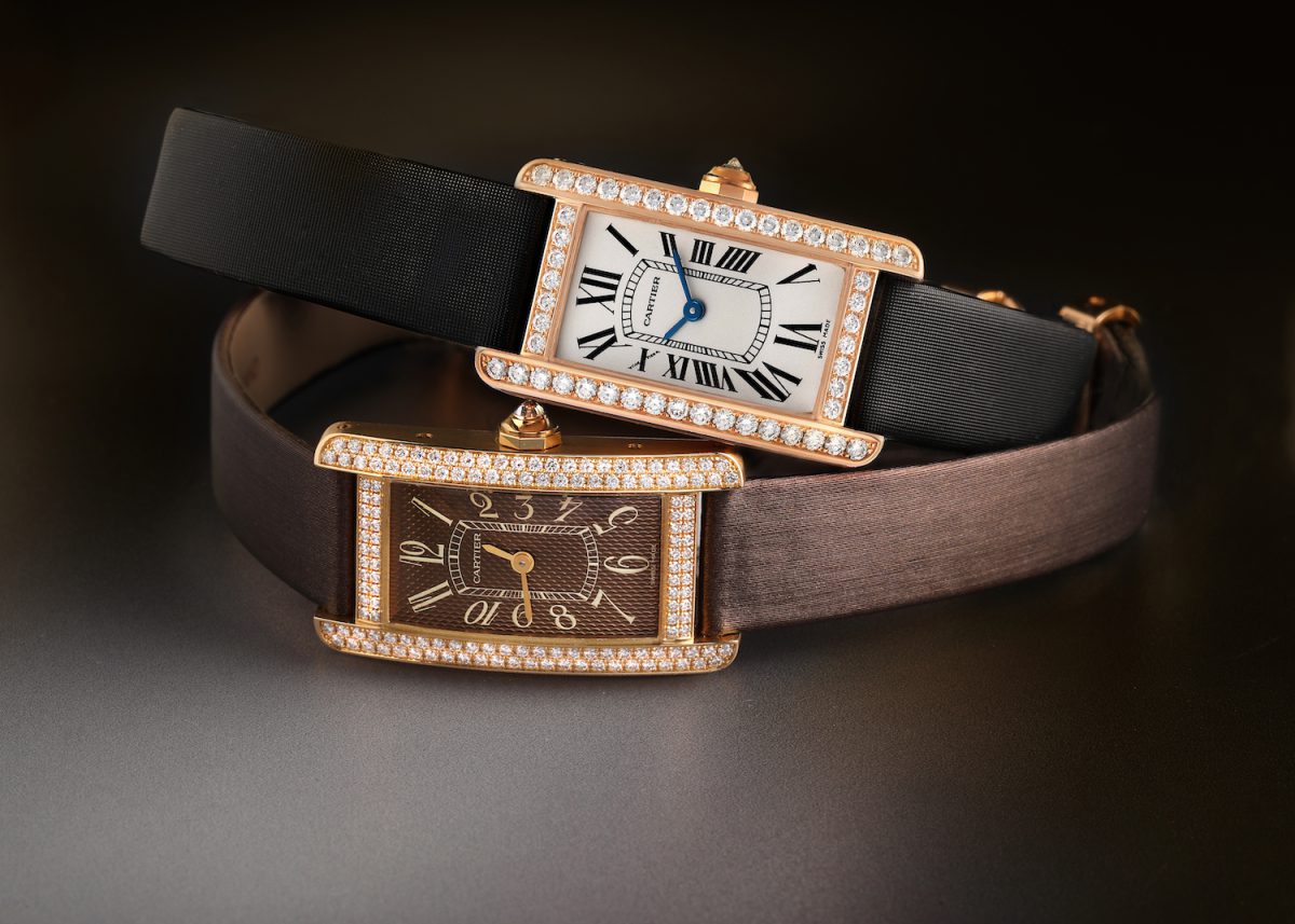 Cartier Tank Americaine in Rose Gold with Diamonds