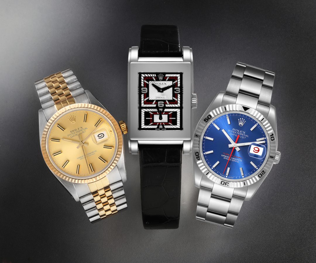 Rolex Datejust Turnograph Blue Dial Steel Mens Watch 116264