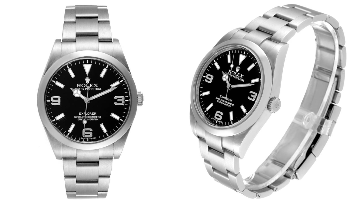 Rolex Explorer I 39mm Black Dial Steel Mens Watch 214270