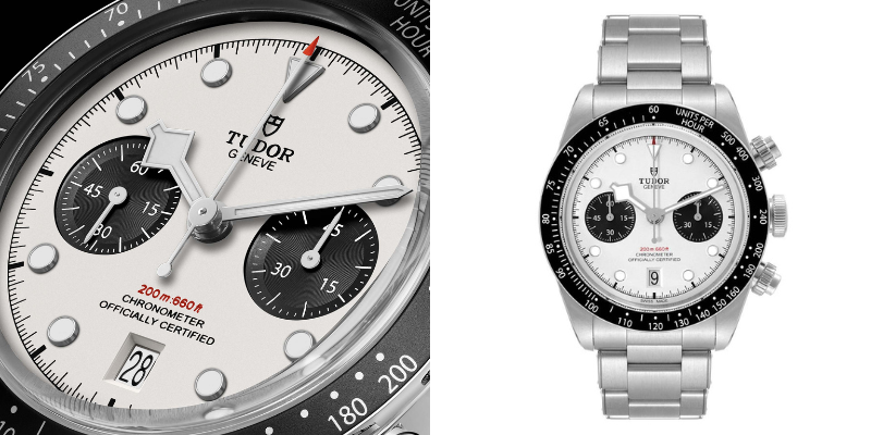 Tudor Black Bay Chronograph Panda Dial Steel Mens Watch 79360