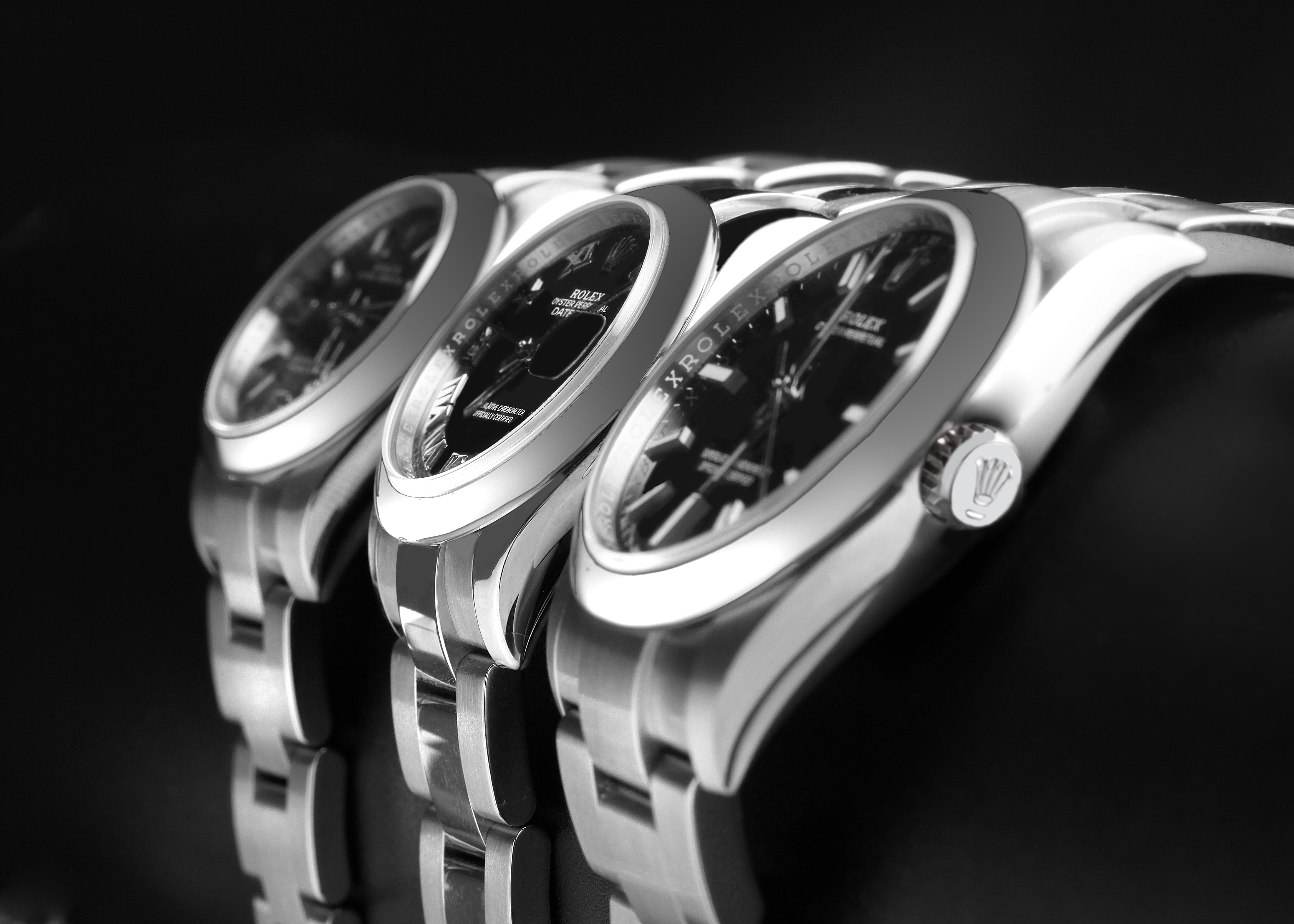 Rolex Datejust and Oyster Perpetual Steel Watches