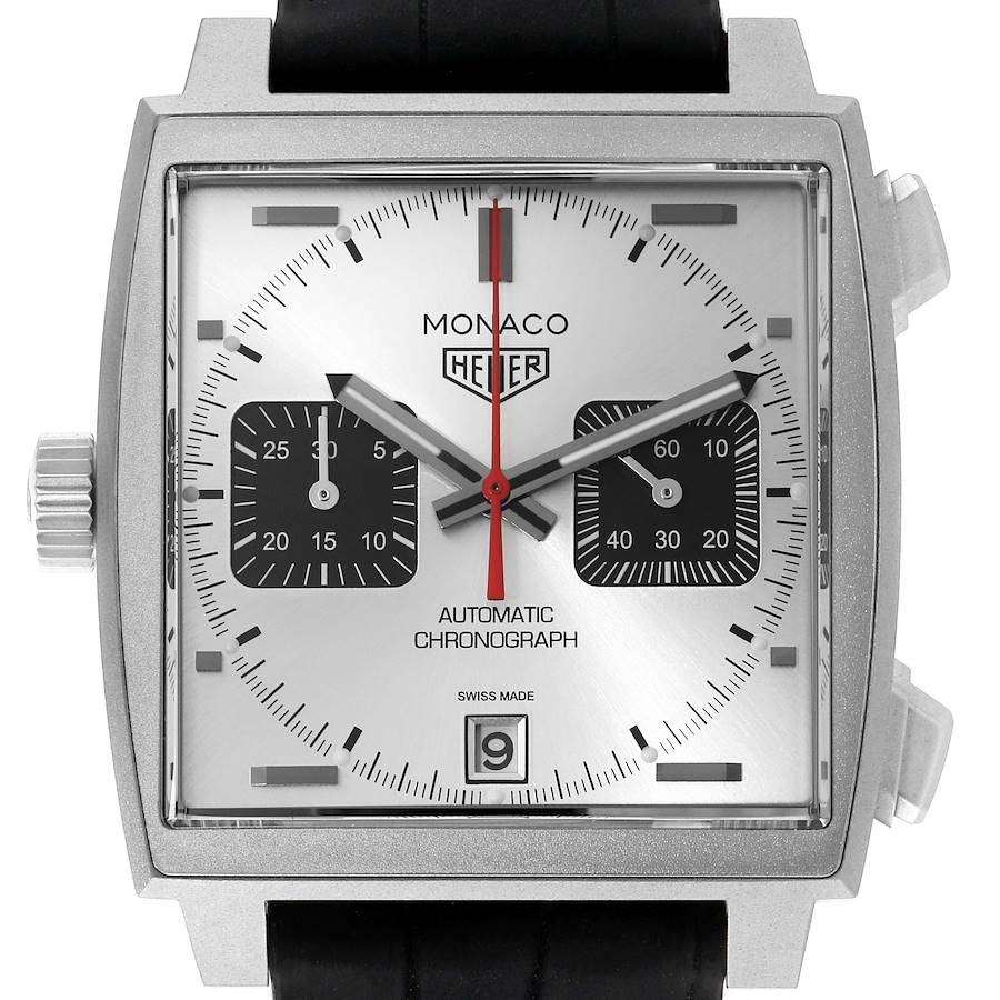 Tag Heuer Monaco Caliber 11 Silver Dial Titanium Mens Watch CAW218B