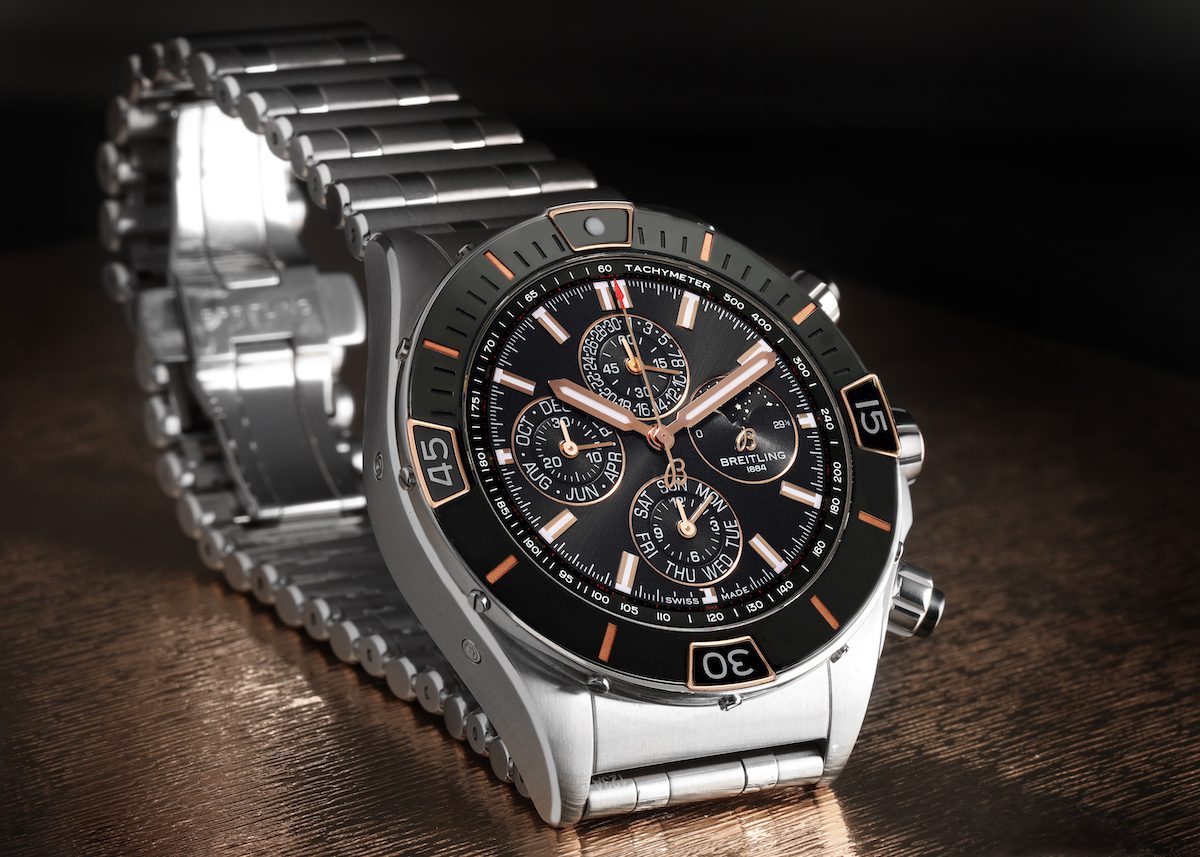 Breitling Super Chronomat Four Year Calendar Steel Watch I19320