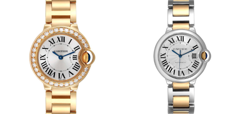 Cartier Ballon Bleu Yellow Gold and Steel and Gold