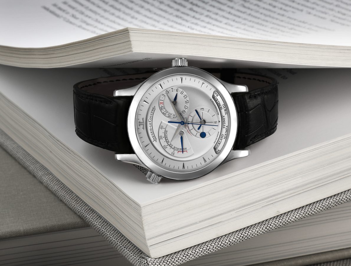 Jaeger Lecoultre Master Geographic Steel Mens Watch 142.8.92.S Q1428420