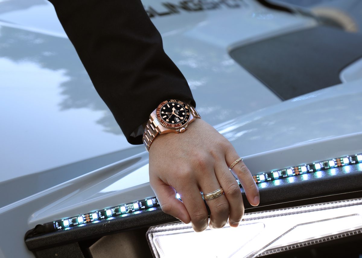 Rolex GMT Master II Black Brown Root Beer Rose Gold Mens Watch 126715