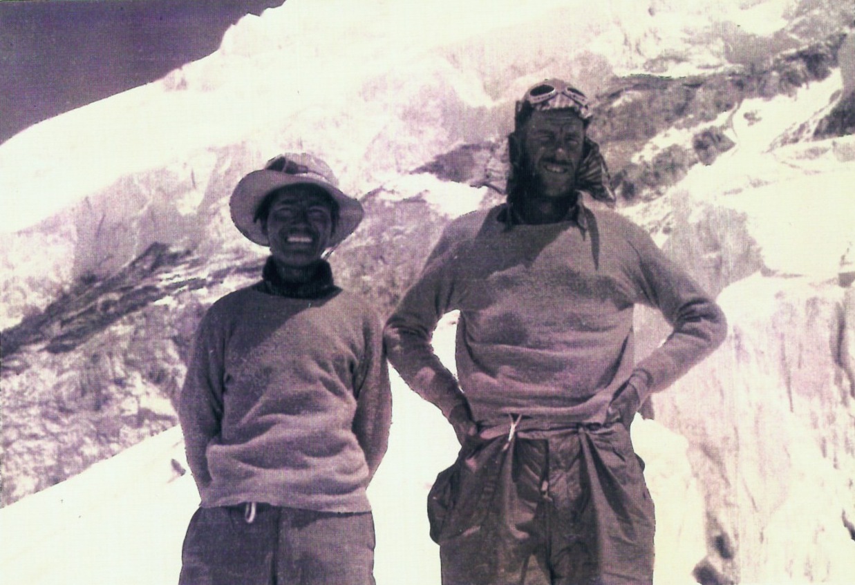 Tenzing and Hillary. Photo from the collection of John Henderson.